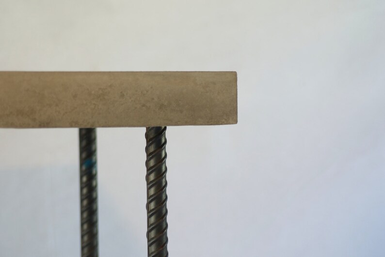 Concrete Coffee Table Rebar Design Etsy