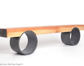 Modern Minimal Concrete Outdoor Luxury Bench - Customizable Durable UHPC Garden Furniture