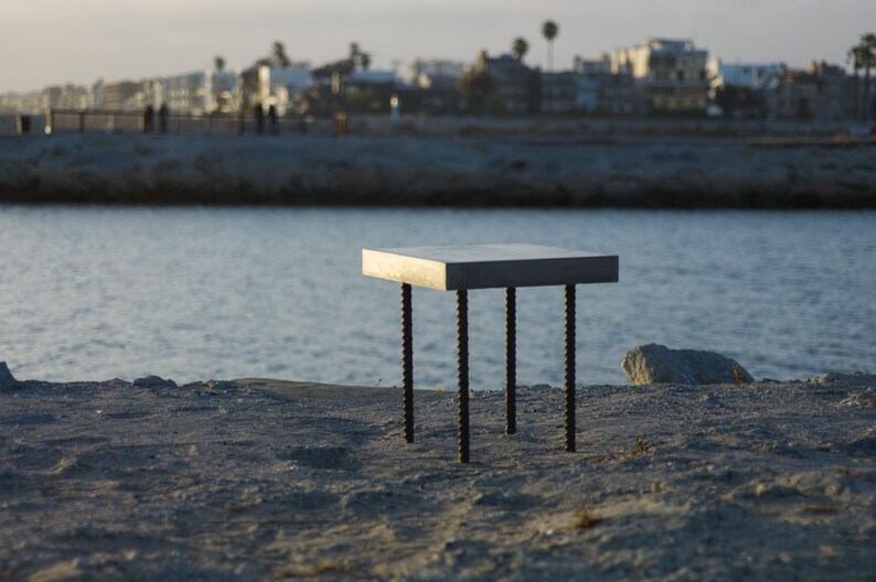 Concrete Coffee Table Rebar Design Etsy