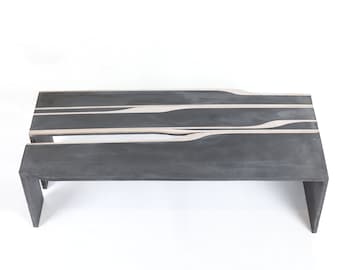 Water Jet Concrete DRIP Concrete Coffee Table