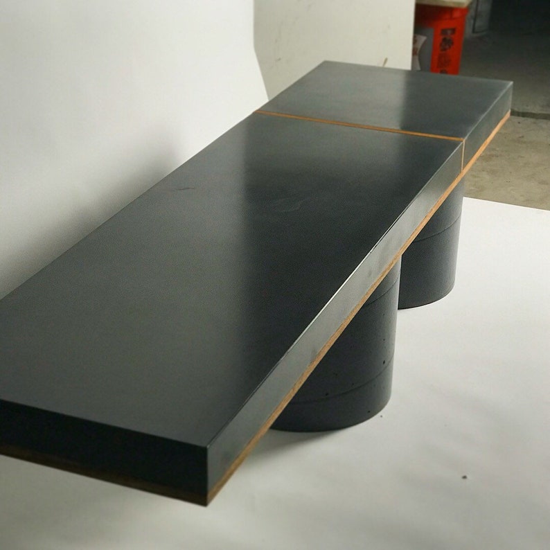 Concrete Bench Indoor/Outdoor Slab Design image 5