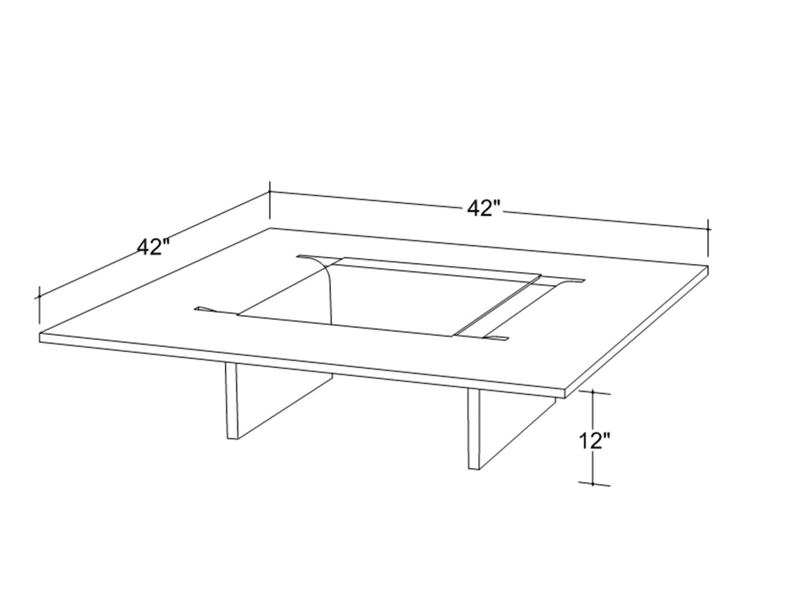 Concrete Coffee Table Concretefall Etsy
