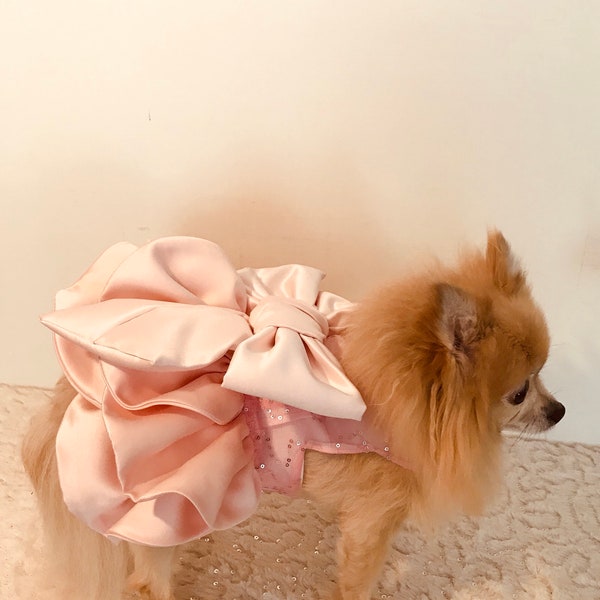 Hundekleid - Rose Pedal Pageant Dress