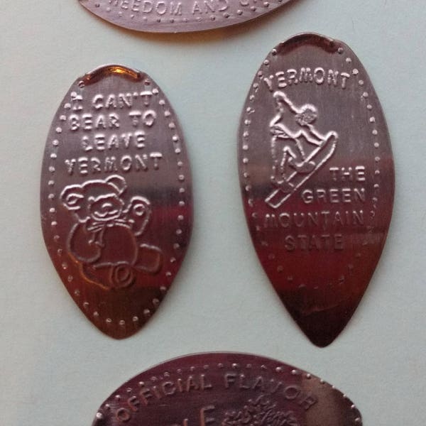 Elongated Pennies Vermont Etsy