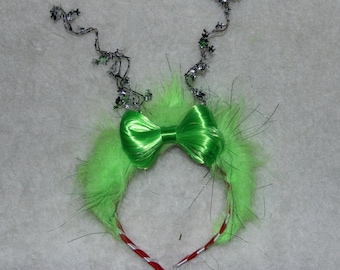 Candy Cane Red Stripe Metallic Stirnband - Weihnachten - Holiday Party Piece