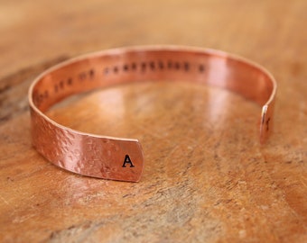 Mens personalised copper cuff, personalised copper bracelet, valentine gift, copper message bracelet, copper torque, gift for groom