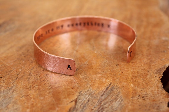 Buy Mens Personalised Copper Cuff Personalised Copper Bracelet
