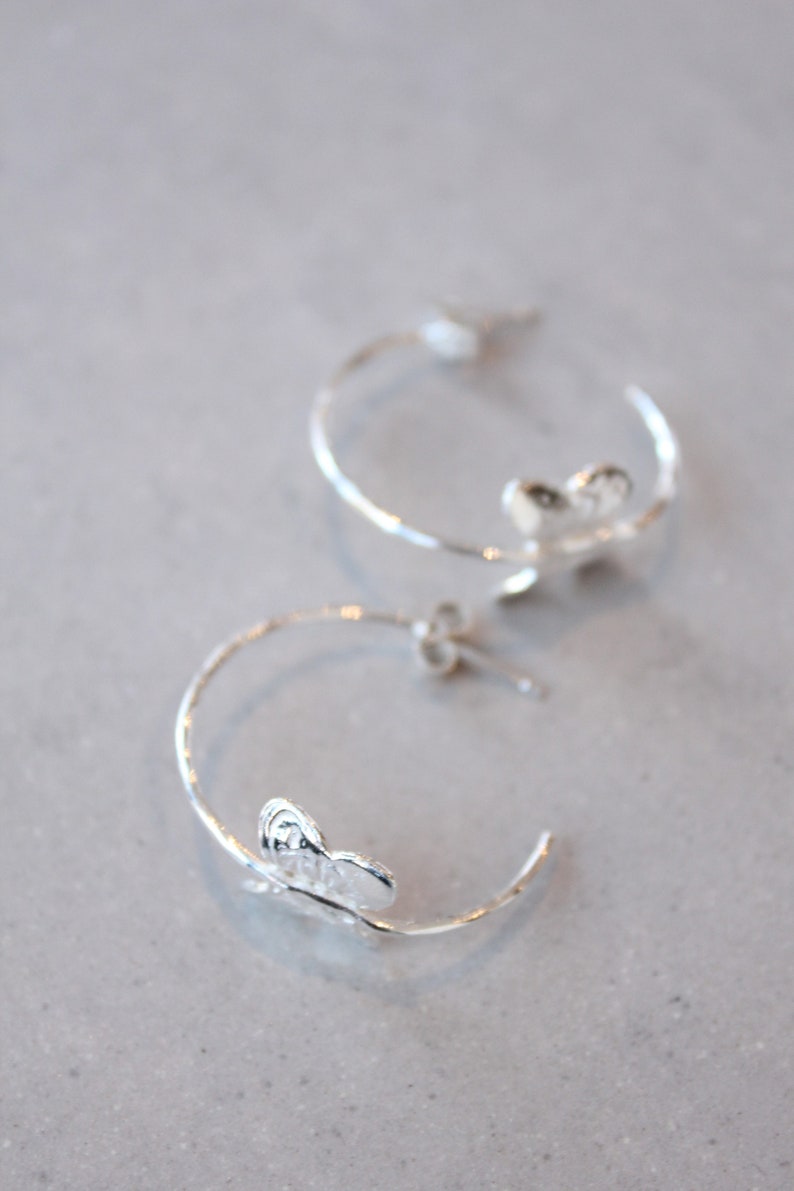 butterfly drop earrings butterfly dangle earrings butterfly hoop earrings Silver butterfly earrings silver butterfly on hoop earrings