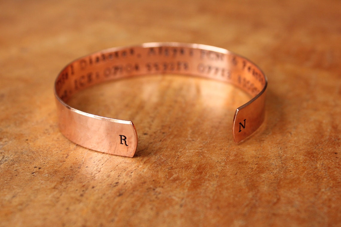 Medical ID Cuff Medical Alert Cuff Medical ID Medical ID Etsy