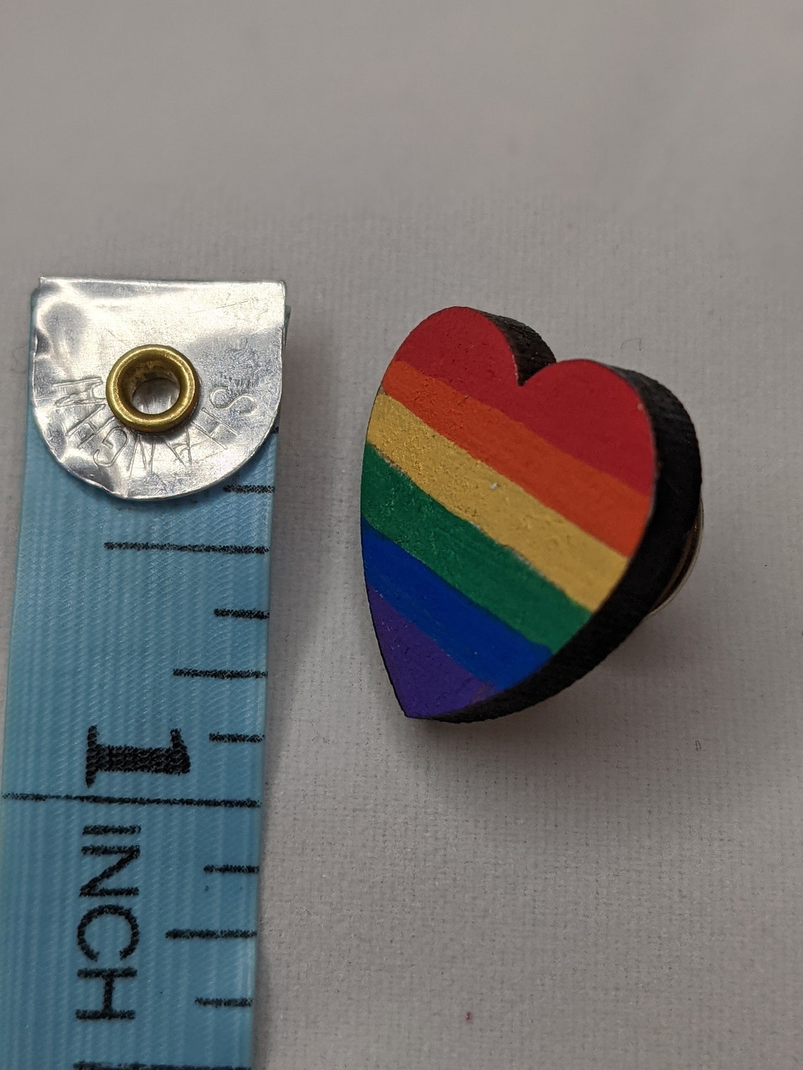 Pride Wooden Heart Pins Pride Flag Bisexual Pansexual Etsy