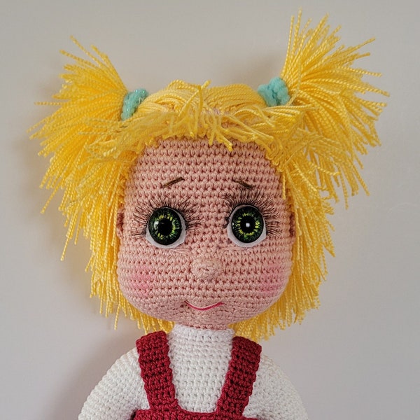 FINISHED Crochet Doll MASHA "Masha & Bear"