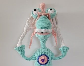 18 in FINISHED Crochet ROBOT