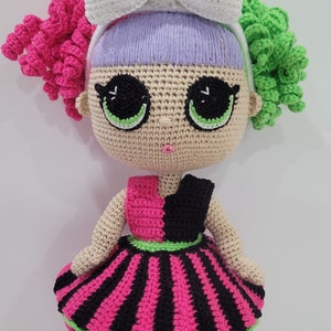 FINISHED Crochet Doll LOL &quot;Rainbow&quot;