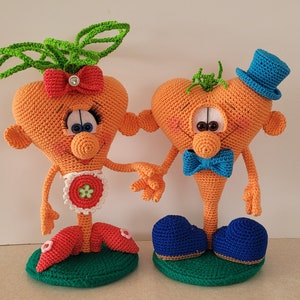 FINISHED Crochet toy LOVERS (Carrots)