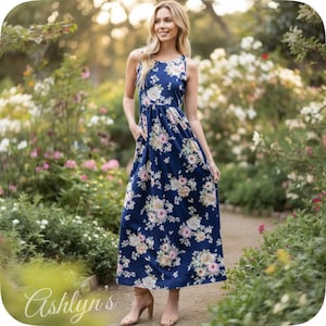 etsy floral maxi dress Ruffle Tiered Floral Maxi Dress