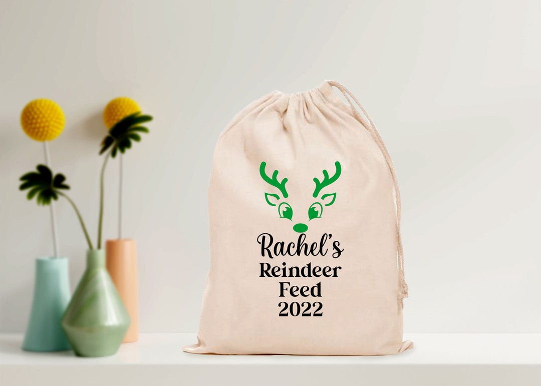 Reindeer Food Favor Bag/custom Reindeer Food Bag/christmas Etsy