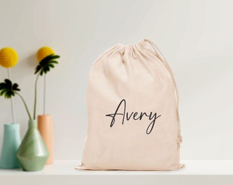 Sacs personnalisés pour cadeaux de mariage, Sac en coton personnalisé, Sac pour cadeaux de mariage personnalisé, Sac à cordon, Pochettes personnalisées, Cadeaux d'enfants