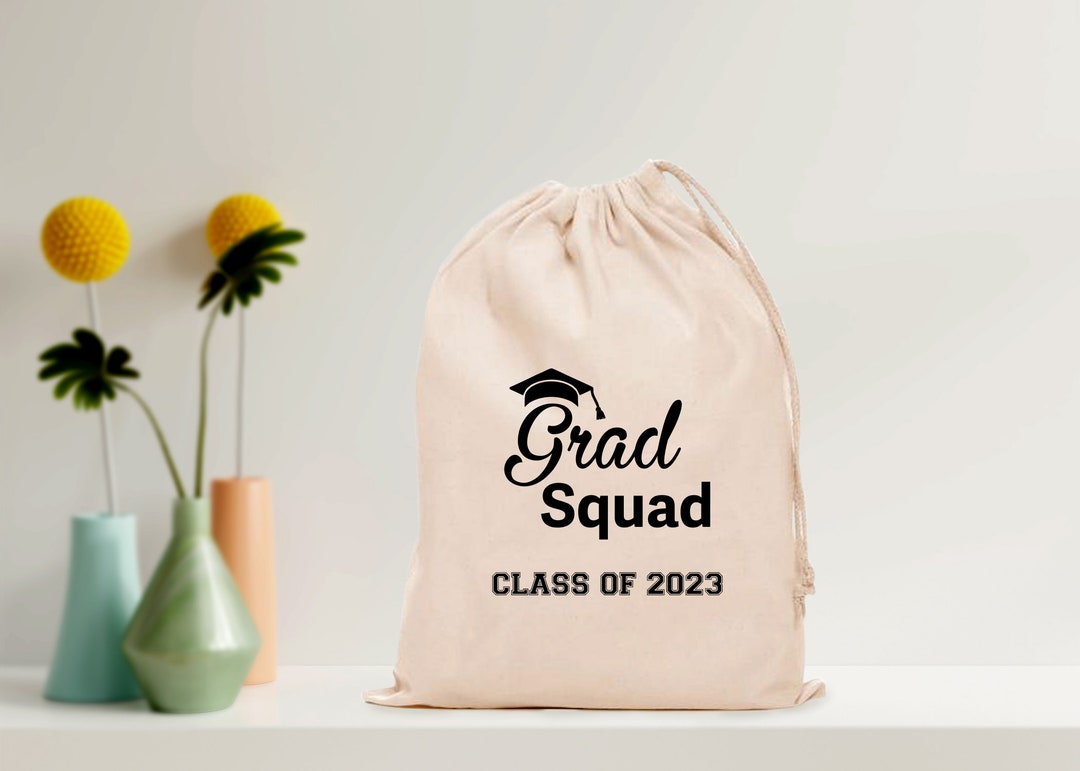 Grad Squad Favor Bag Graduation Party Bag Custom Graduation Etsy
