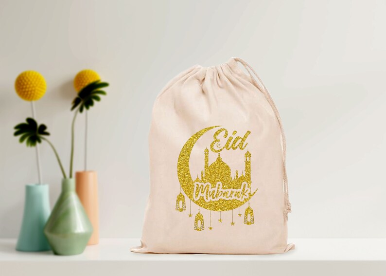 Sac de cadeaux de l'Aïd Mubarak, sac de cadeaux du ramadan, sac de friandises de l'Aïd image 1