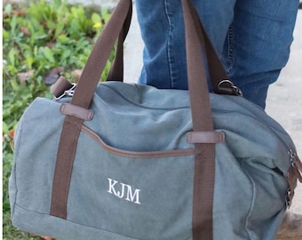 Personalized Weekender Duffle Bag, Groomsmen Bag, Groomsmen Gift, Gift for Him, Monogrammed Duffle Bag