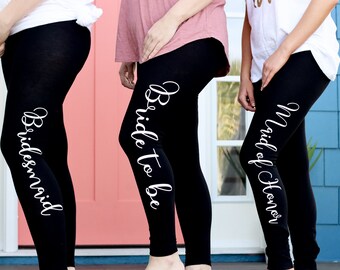 bridesmaid yoga pants