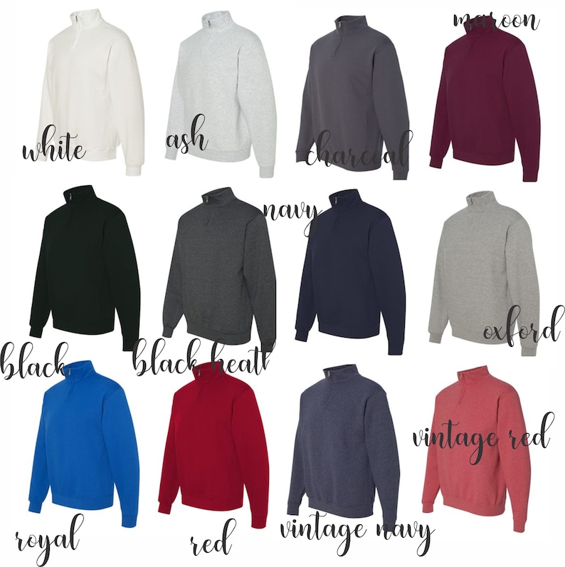 Monogrammed Quarter Zip Quarter Zip Monogrammed Sweater Etsy
