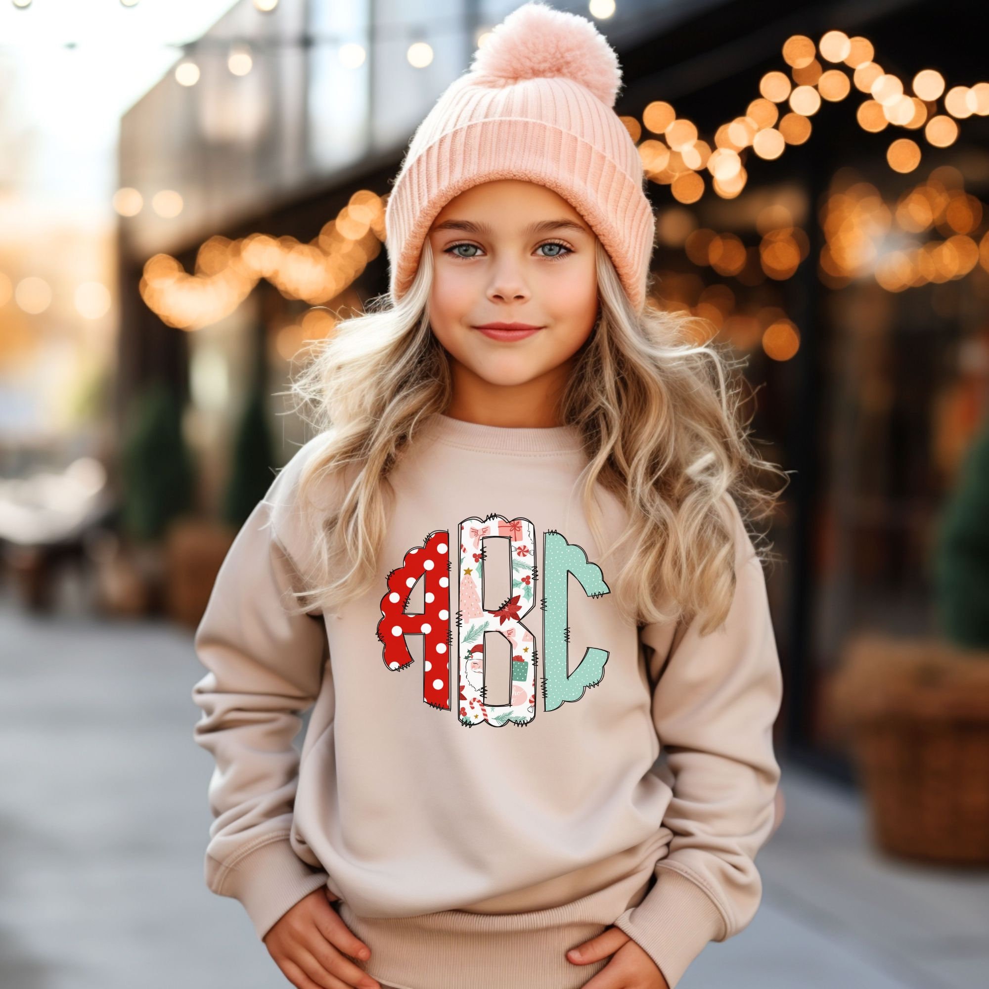 Custom Monogram Sweatshirt – Embroidered Girl