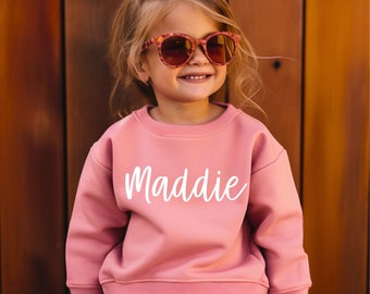 Personalized Youth Name Sweater, Monogrammed Sweatshirt, Name Sweater, Sweaters for Girls