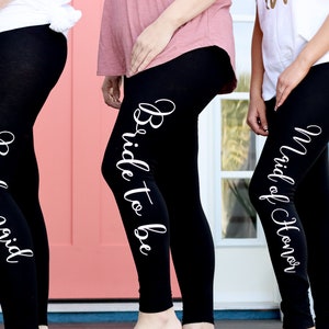 Bridesmaid leggings, bridesmaid gifts, bridesmaid proposal, bridesmaid box image 1