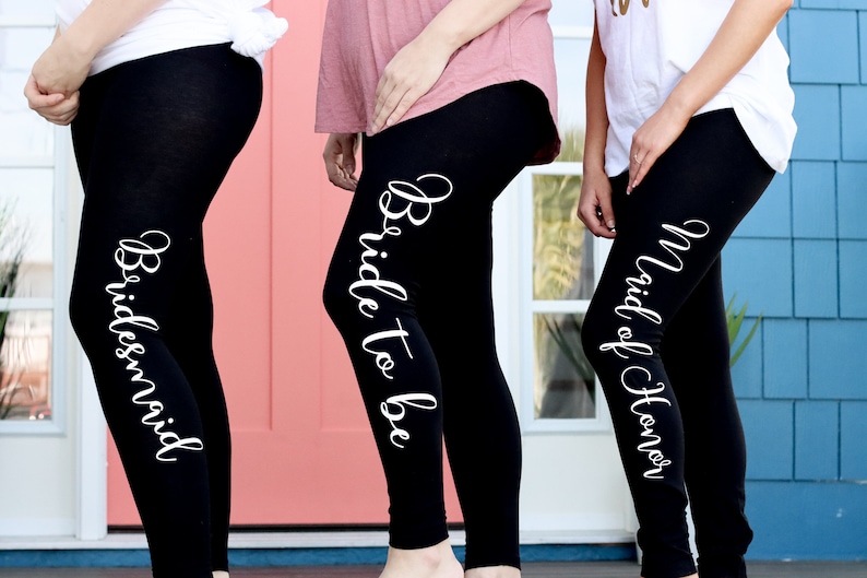 Bridesmaid leggings, bridesmaid gifts, bridesmaid proposal, bridesmaid box image 1