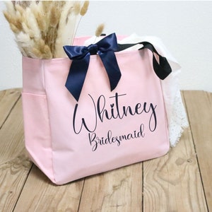 Personalized Bridesmaid Tote Bag, Bridesmaid Gift, Personalized Tote image 4