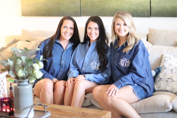 bridal party button down shirts
