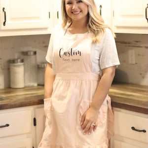 Personalized Kitchen apron, custom apron, mothers day, christmas gifts for her, cooking apron, housewarming gift, engagement shower gift