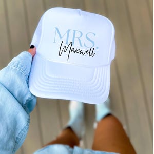 Personalized Future Mrs. Bride Custom Trucker Hat Engagement Gift Bachelorette Hats Gifts for Bride to Be