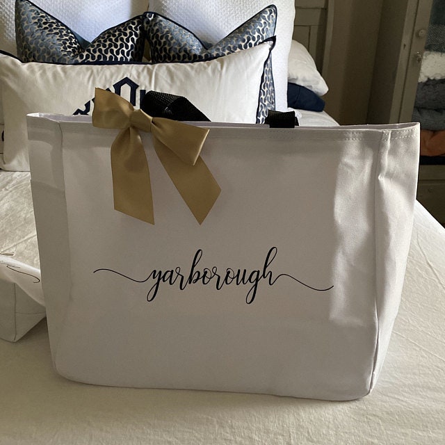 Bridesmaid tote bag, bridesmaid tote, personalized tote, bridal party…