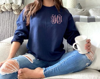 Monogram Sweatshirt - Etsy