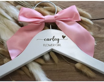 flower girl hanger, childrens hangers, Personalized engraved Bridesmaid Hangers, Wedding Dress Hanger, Engraved Bridesmaid Hanger