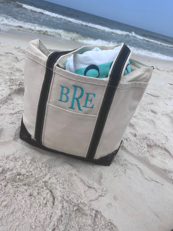 Personalized Beach Totecanvas Vacation Beach Bag Canvas Boat