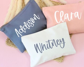 Personalized Make up Bag, Cosmetic Case, Gifts for her, Monogrammed Bag