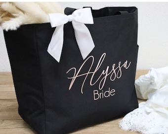 Bridesmaid Tote Bags, Maid of Honor Tote, Personalized Bridesmaid Bags, Bridesmaid Gifts