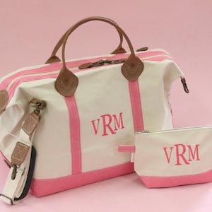 Personalized weekender~Monogrammed Duffle Bag~Canvas Weekender Bag~Womens Bag~Personalized Gifts for her~Overnight Bag