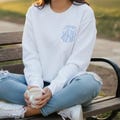 Bow Monogrammed Personalized Sweatshirt, Monogrammed Sweater, Gifts for Her, monogram sweater,