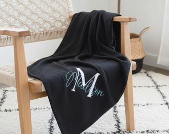 Custom Blanket, Personalized Name Blanket, Holiday Gifts for Her, Team Name Blanket, Stadium Blanket, Throw Blanket