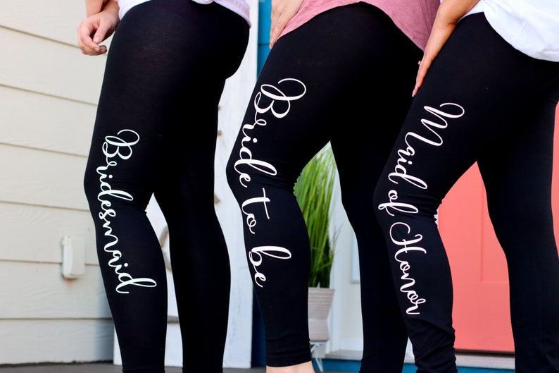 Bridesmaid leggings, bridesmaid gifts, bridesmaid proposal, bridesmaid box image 2