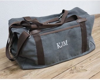 Personalized Weekender Duffle Bag, Groomsmen Bag, Groomsmen Gift, Gift for Him, Monogrammed Duffle Bag