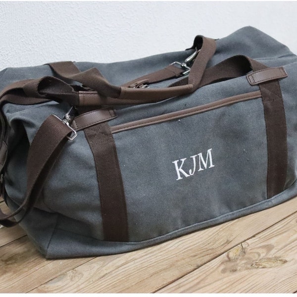 Personalized Weekender Duffle Bag, Groomsmen Bag, Groomsmen Gift, Gift for Him, Monogrammed Duffle Bag