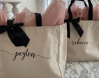 Bridesmaid Tote Bags, Maid of Honor Tote, Personalized Bridesmaid Bags, Bridal Party Bridesmaid Gifts