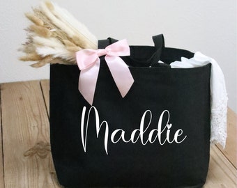 Bridesmaid tote bag~bridal party gifts~ personalized bridesmaid gifts~maid of honor tote bag~