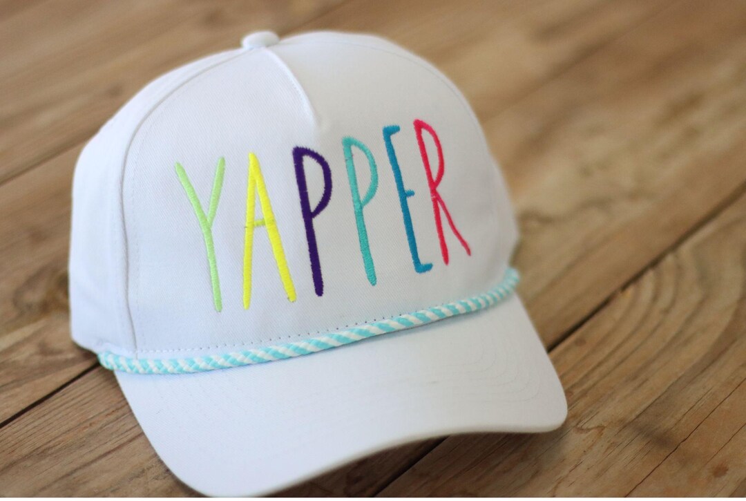 Yapper Embroidered Trucker Hat, Talks Alot Gift for Her, Two Color Hat ...