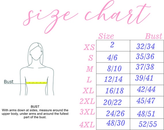 Monogram Size Chart